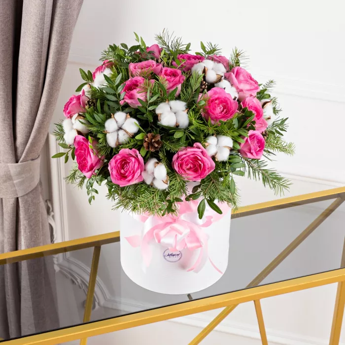 Новогодний букет Сочельник размер L