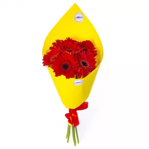 Букет из 7 оранжевых гербер