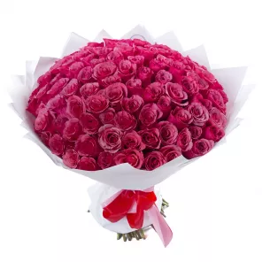 101 малиновая роза