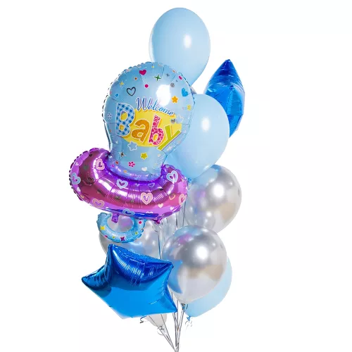 Фонтан шаров На рождение малыша