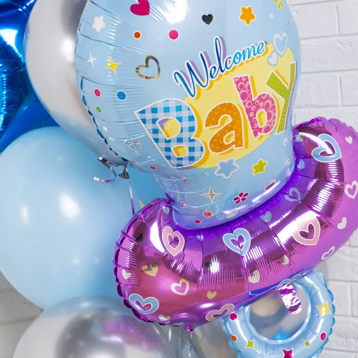 Фонтан шаров На рождение малыша