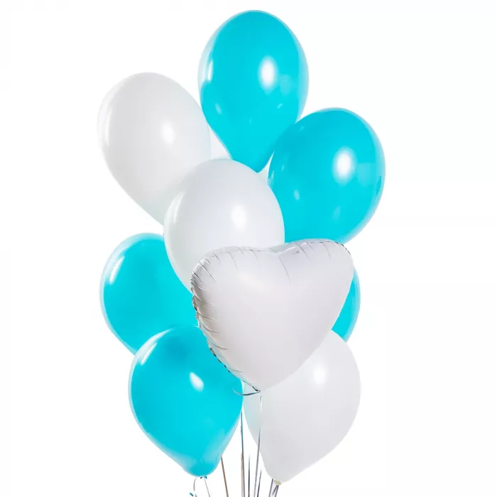 Букет шаров Бирюзовый акцент