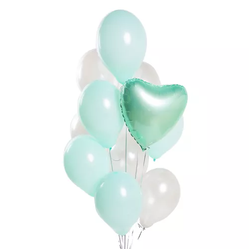 Букет шаров Мятная нежность