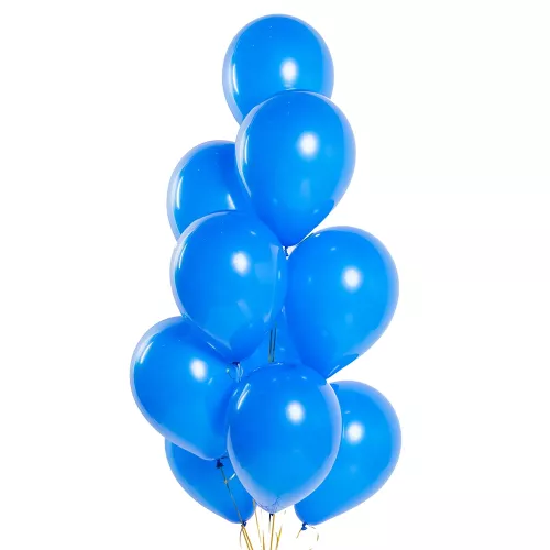 Букет из латексных синих шаров