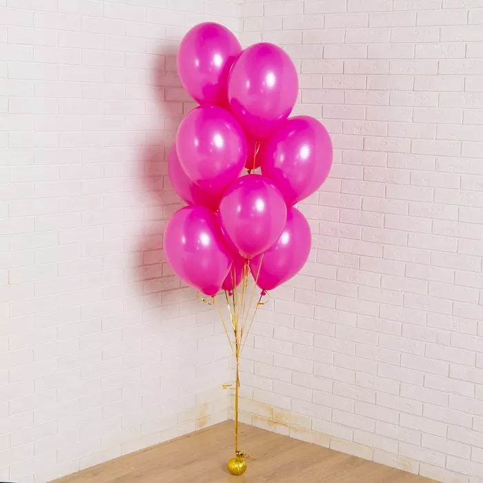 Букет из латексных шаров фуксия
