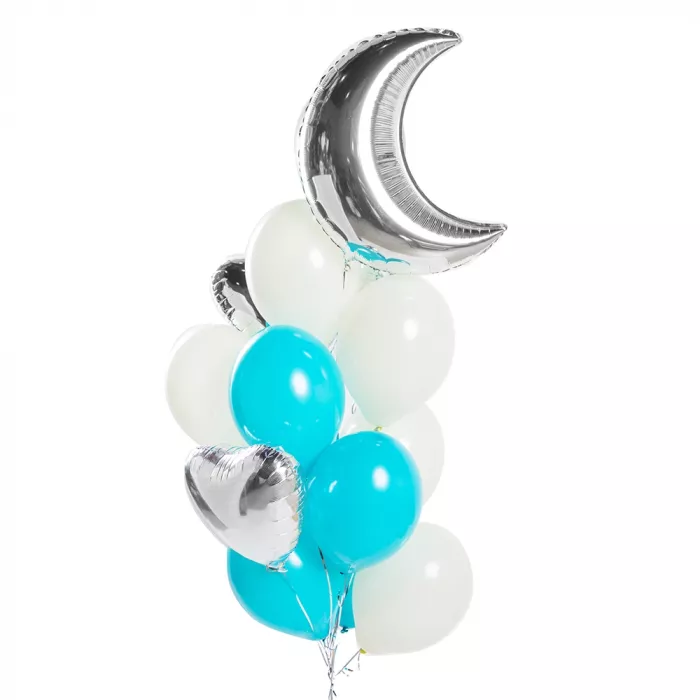Букет шаров с полумесяцем