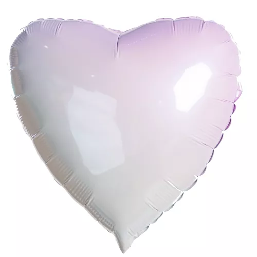 Фольгированное нежно-розовое сердце