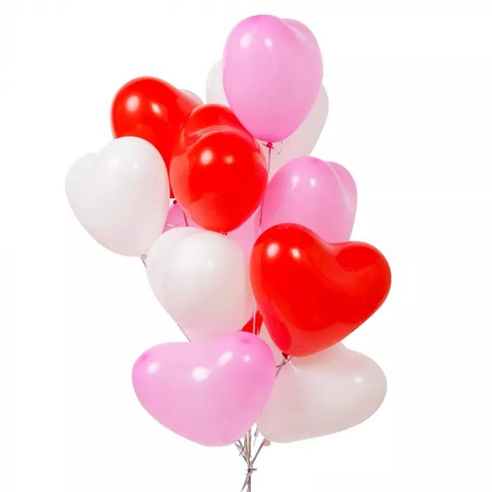 Букет из латексных шаров сердец