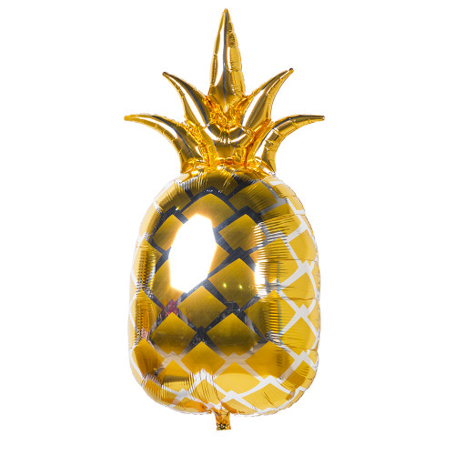 Воздушный шар золотой ананас