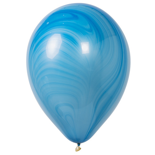 Латексный шар синий агат