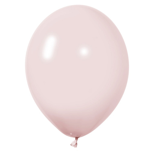 Воздушный шар без рисунка нежно-розовый