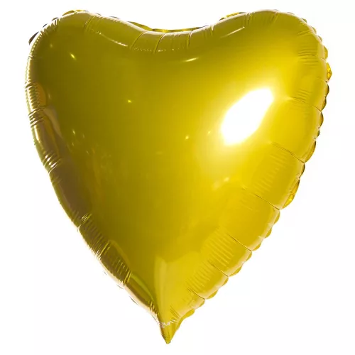 Фольгированный шар Сердце желтый