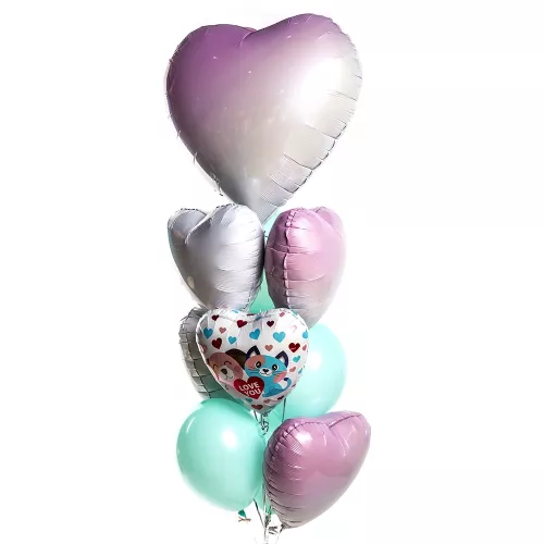 Фонтан Влюбленные котенок и щенок