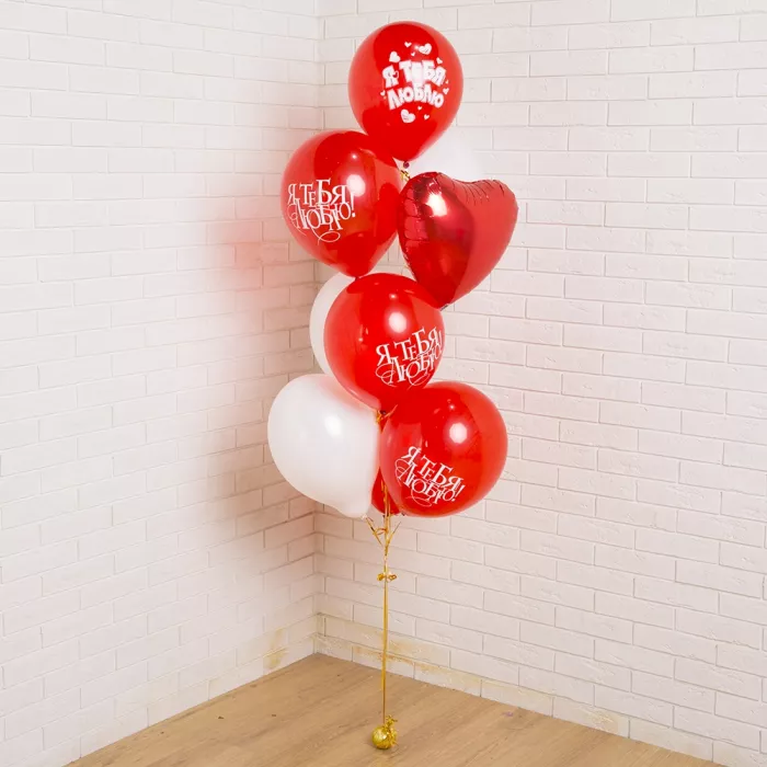 Фонтан шаров Валентинка