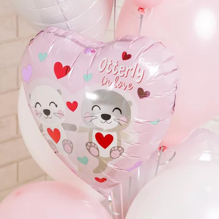 Фонтан из шаров Влюбленные мишки