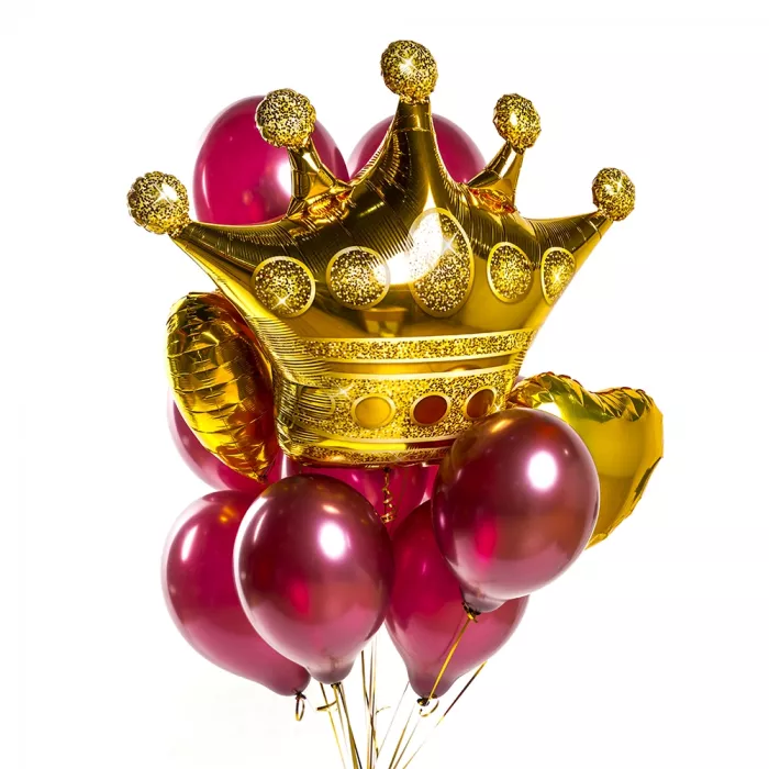Букет шаров с короной