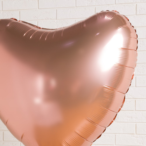 Фольгированный шар сердце шоколадный