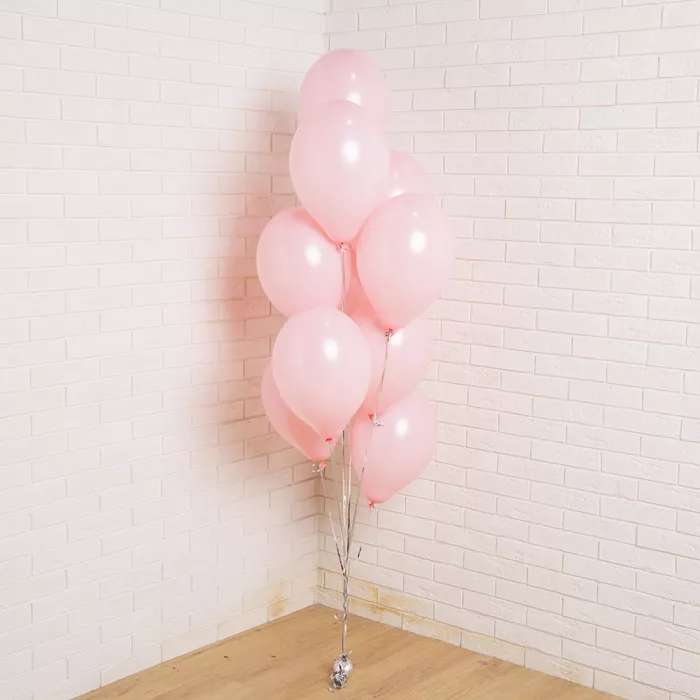 Букет из латексных нежно-розовых шаров