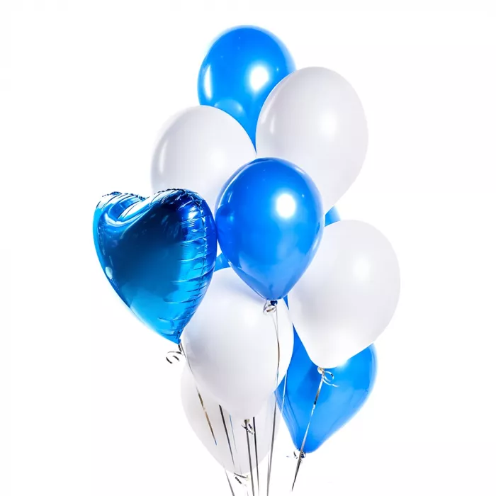 Букет из шаров Синий акцент