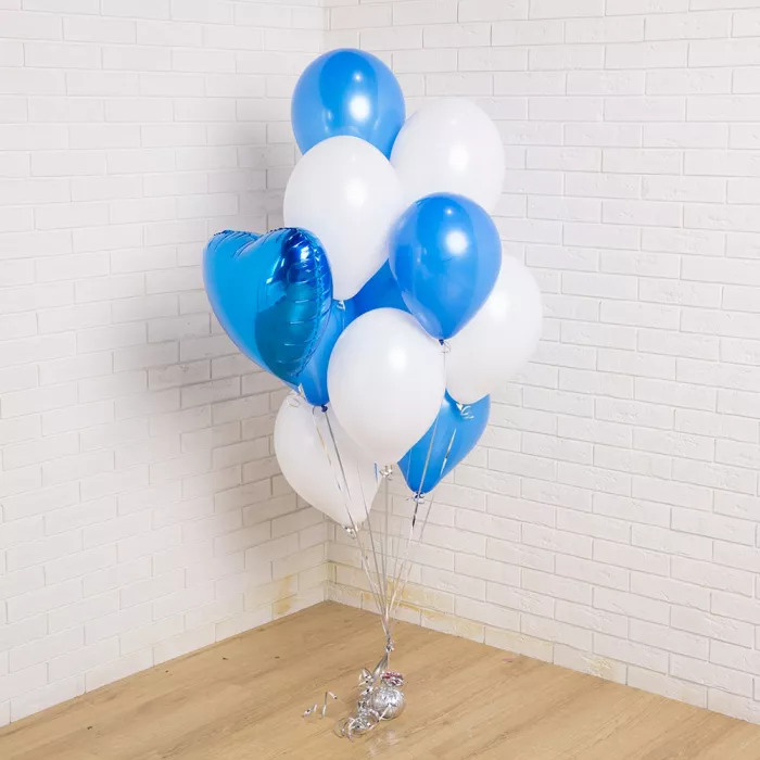 Букет из шаров Синий акцент