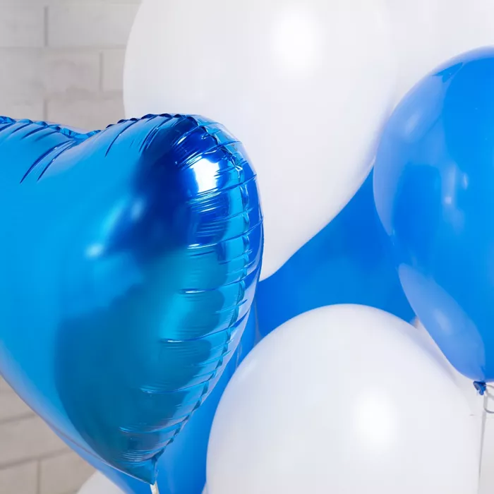 Букет из шаров Синий акцент