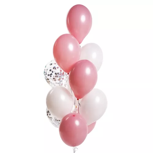 Облако шаров на День матери Розовая нежность