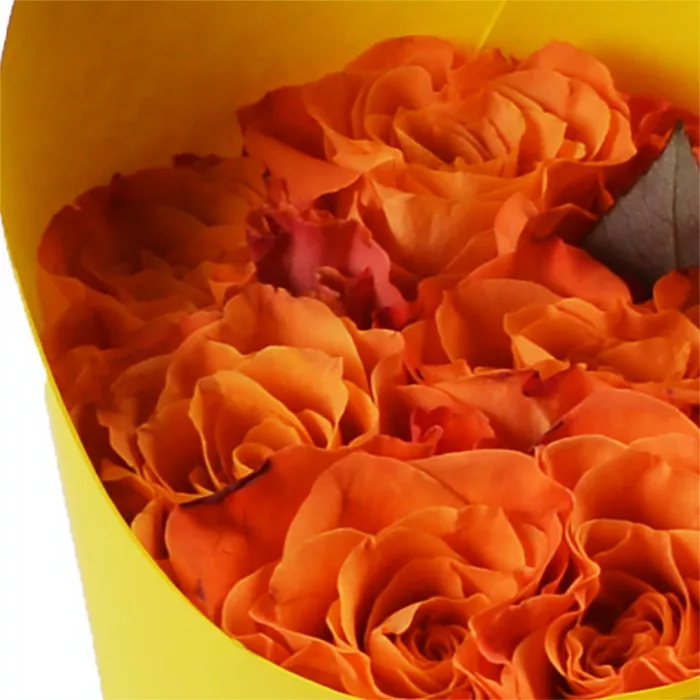 Букет из 9 оранжевых роз