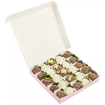 Набор из 25 клубник в шоколаде "Маме"