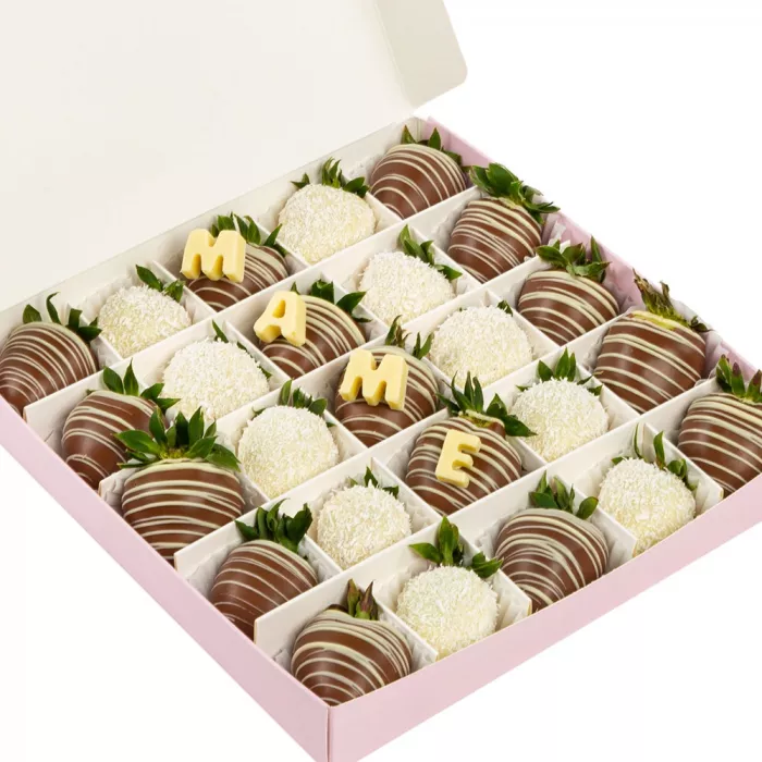 Набор из 25 клубник в шоколаде "Маме"