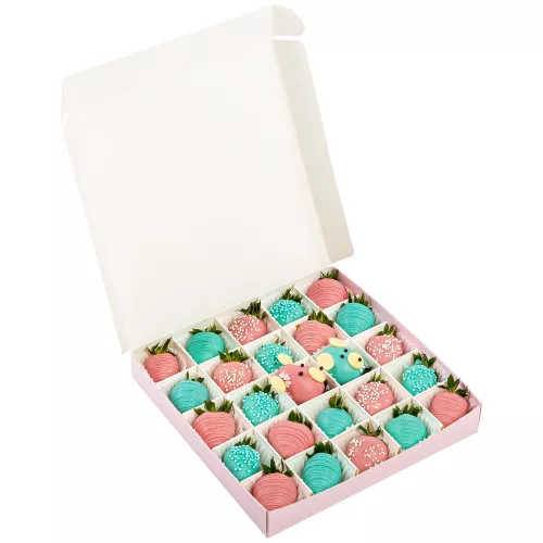 Набор из 25 клубник в шоколаде "Мишки Гамми"