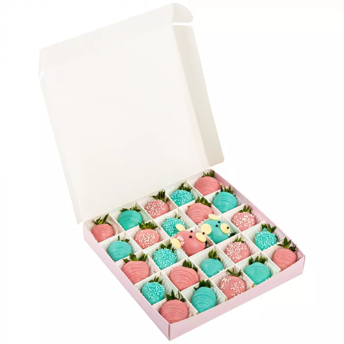 Набор из 25 клубник в шоколаде "Мишки Гамми"