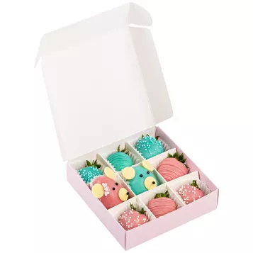 Набор из 9 клубник в шоколаде "Мишки Гамми"