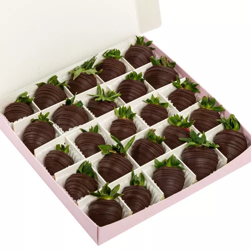 Набор из 25 клубник в шоколаде "Шоколадный рай"
