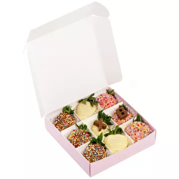 Пасхальный набор из 9 клубник в шоколаде