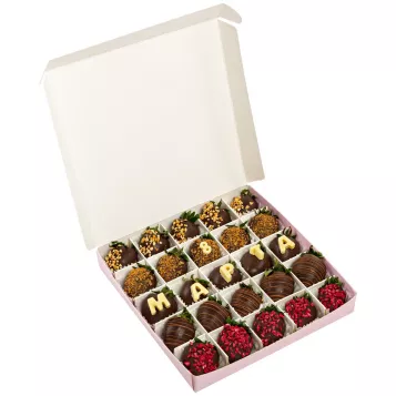 Набор из 25 клубник в темном шоколаде на 8 марта