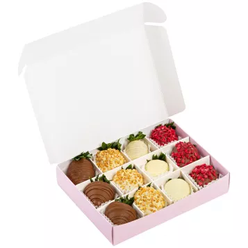 Набор из 12 клубник в шоколаде "Талисман"