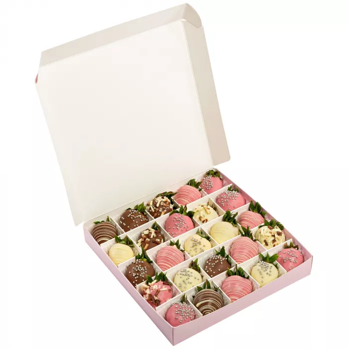 Набор из 25 клубник в шоколаде "Сладкоежка"