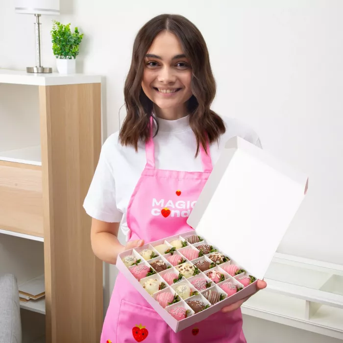 Набор из 25 клубник в шоколаде "Сладкоежка"