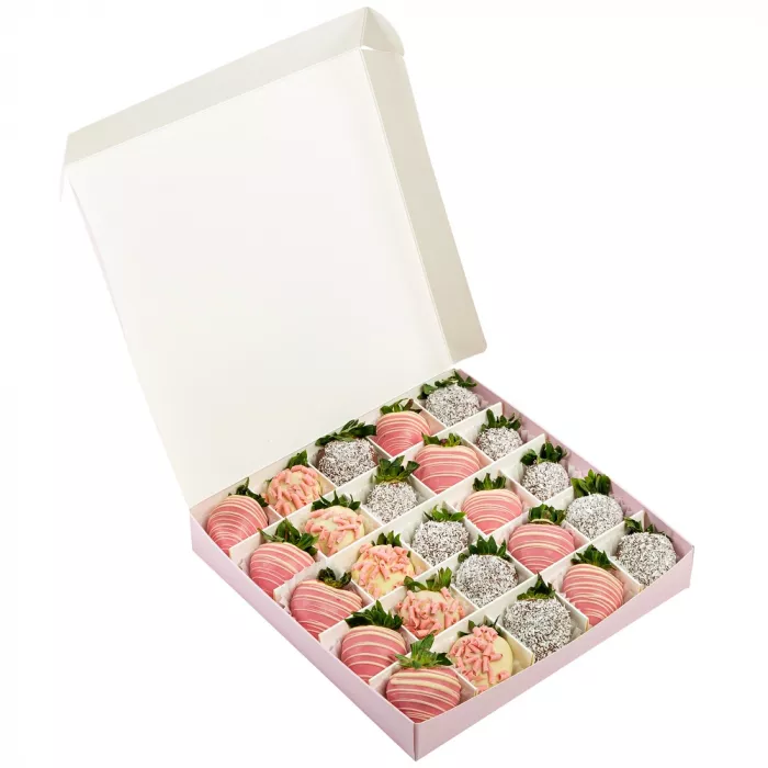 Набор из 25 клубник в шоколаде "Наслаждение" Набор из 25 клубник в шоколаде "Наслаждение"