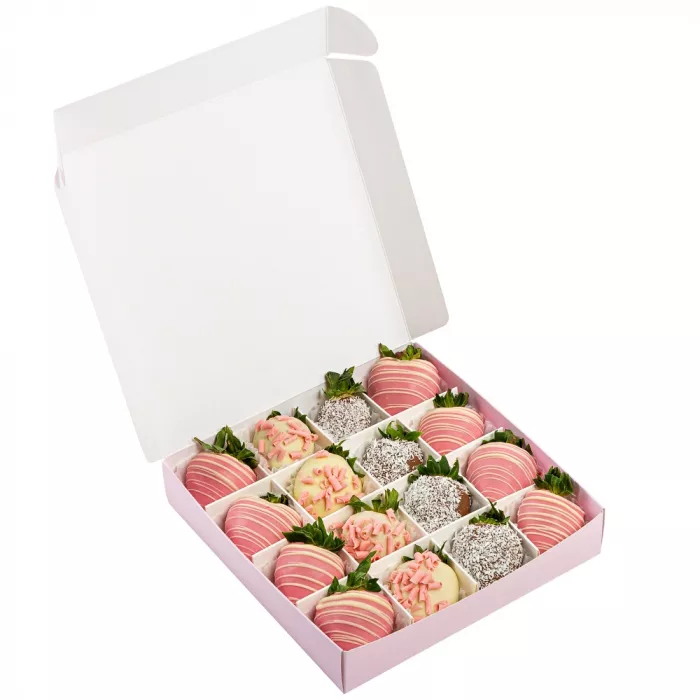 Набор из 16 клубник в шоколаде "Наслаждение"