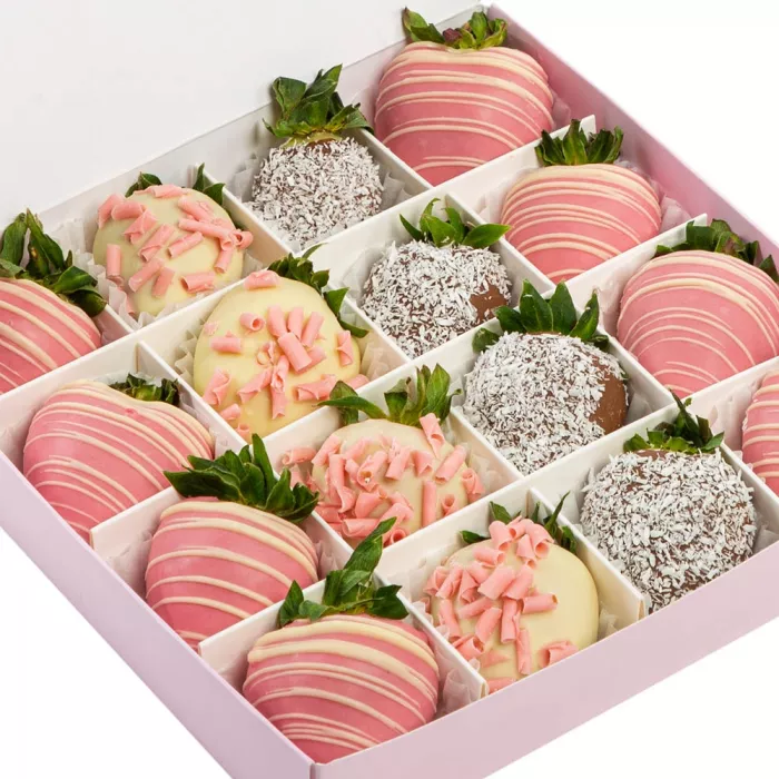 Набор из 16 клубник в шоколаде "Наслаждение"