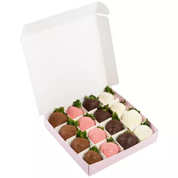 Набор из 16 клубник в шоколаде "Пять хитов"