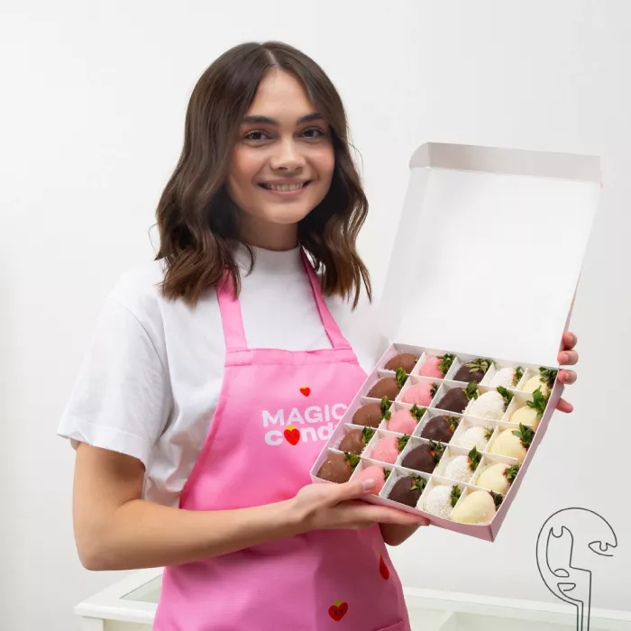 Набор из 25 клубник в шоколаде "Пять хитов"