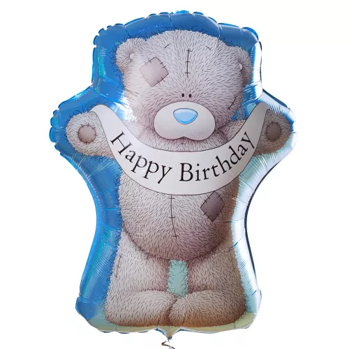 Композиция шаров с мишкой Тедди на день рождения