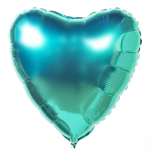 Фольгированный шар Сердце бирюзовый