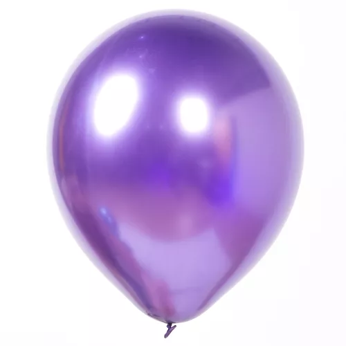 Воздушный шар без рисунка фиолетовый металлик