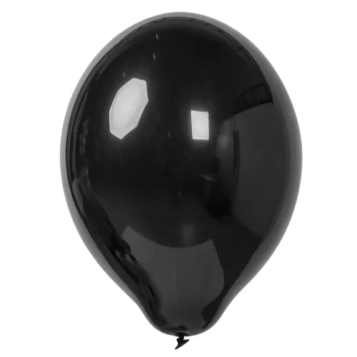 Воздушный шар черный без рисунка