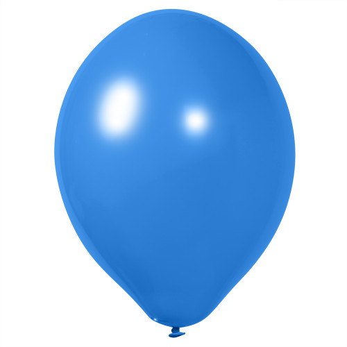 Воздушный шар без рисунка синий матовый