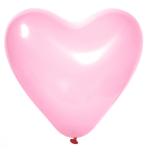 Воздушный шар фигура Сердце розовый