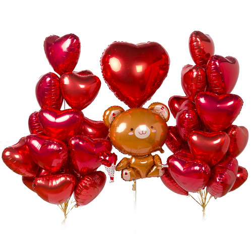 Композиция шаров на День матери Валентинка для любимой